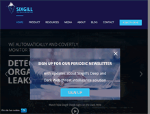 Tablet Screenshot of cybersixgill.com